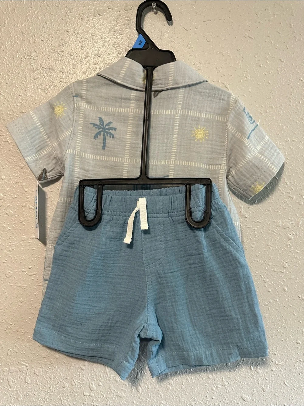 NWT 24m Carter's Boys' Short-Sleeve & Short Set - Beachy Print